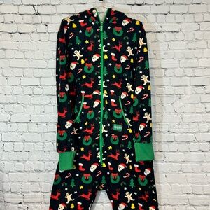 Tipsy Elves Christmas Fleece Zip Up Romper